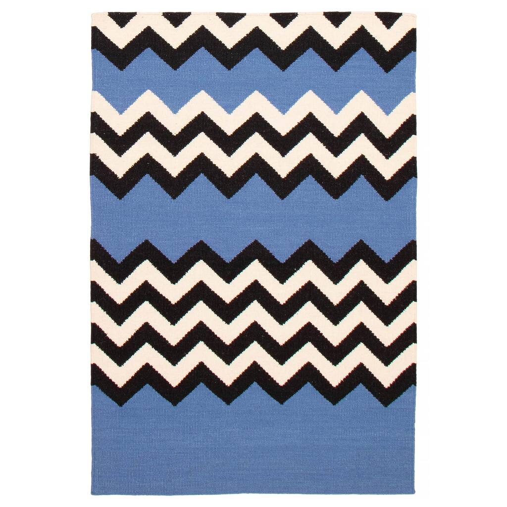 Ankara Blue Kilim 5'2" x 7'11" - 5'2 x 7'11