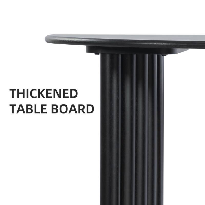 Dovelina 30"H Oval Wood Double Pedestal Dining Table Seats 6 - 67*33.5