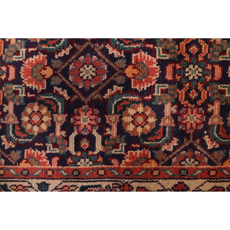 ECARPETGALLERY Hand-knotted Andelz Navy Wool Rug - 3'3 x 13'9