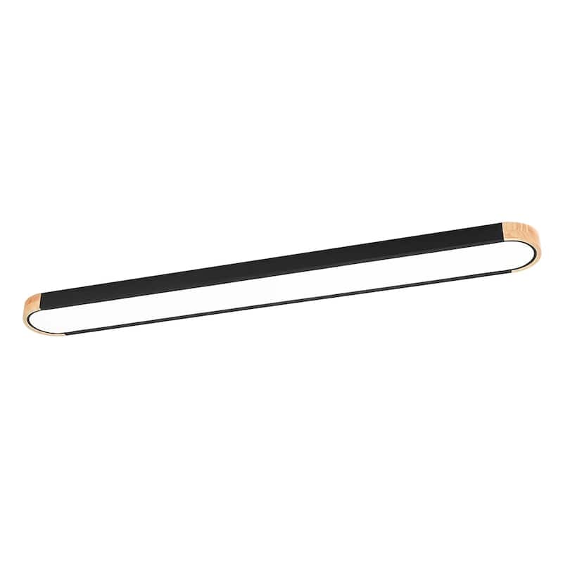 Farmhouse Long Oval Dimmable LED Flush Mount Ceiling Light 48in