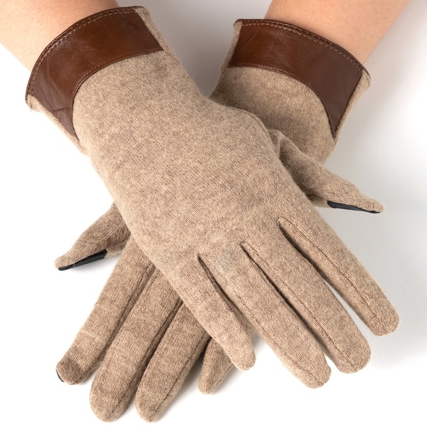 wool touch gloves