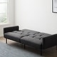 preview thumbnail 35 of 35, Lucid Comfort Collection Futon Sofa Bed with Box Tufting