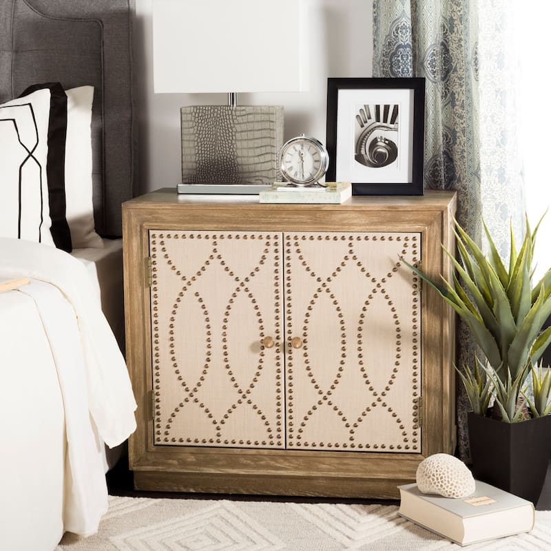 SAFAVIEH Ala 2-Door Storage Chest - 32Wx16Dx29H - Rustic Oak