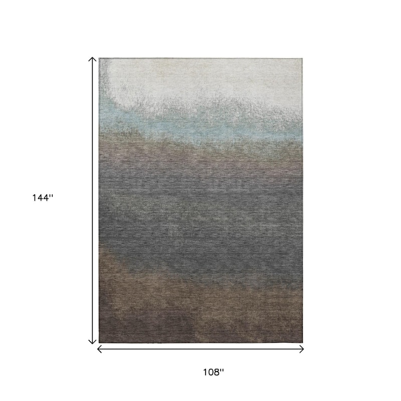 HomeRoots Ombre Transitional Rectangle Outdoor Rug