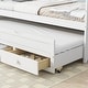 preview thumbnail 10 of 18, Twin Size Pine Wood Bed Kids Daybed Storage Bed with Trundle Bed, 3 Storage Drawers, Headboard and Footboard for Children's Room