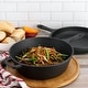 preview thumbnail 7 of 5, MegaChef 10.5 Inch 2-in-1 Pre-Seasoned Cast Iron Skillet and Fry Pan Set