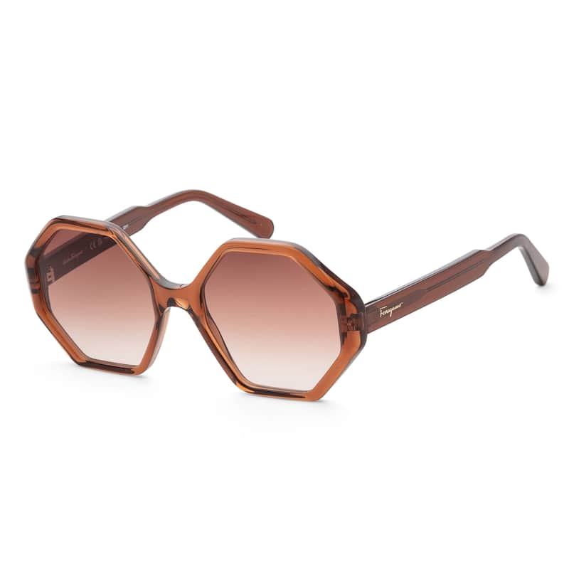 Ferragamo Women's 55mm Crystal Brown Sunglasses
