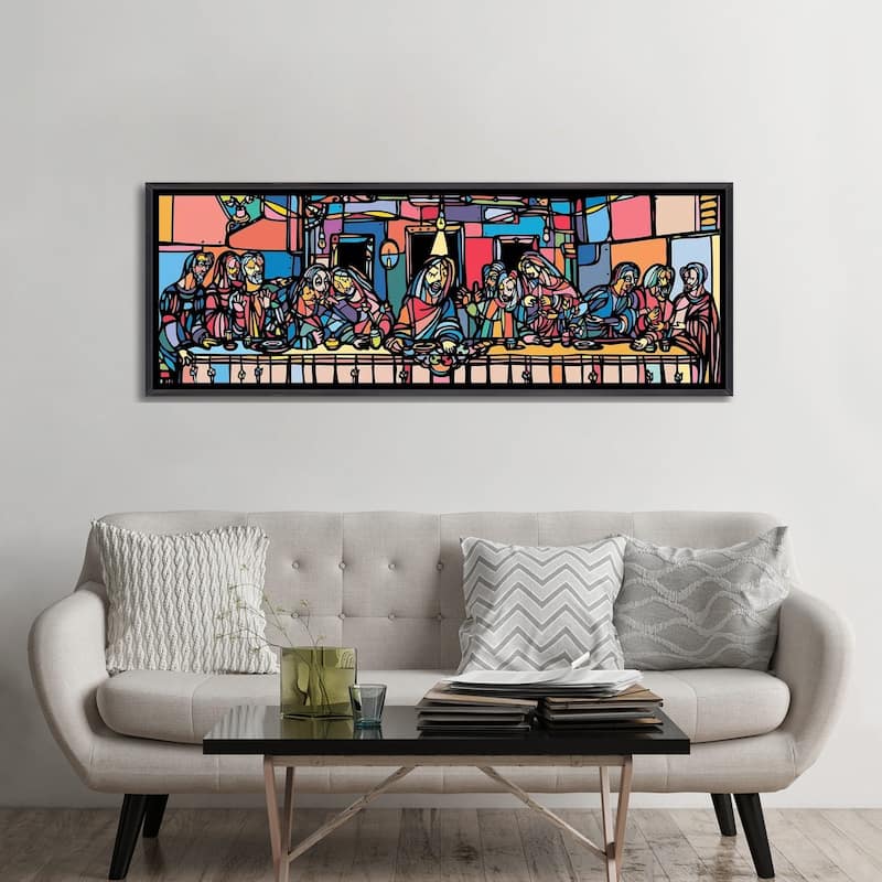 iCanvas "The Last Supper" by Ninhol Framed