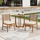 preview thumbnail 3 of 49, Christopher Knight Home - Outdoor Dining Set Options with Handwoven Chairs and Multiple Table Styles 27.5" Table + 2 chairs