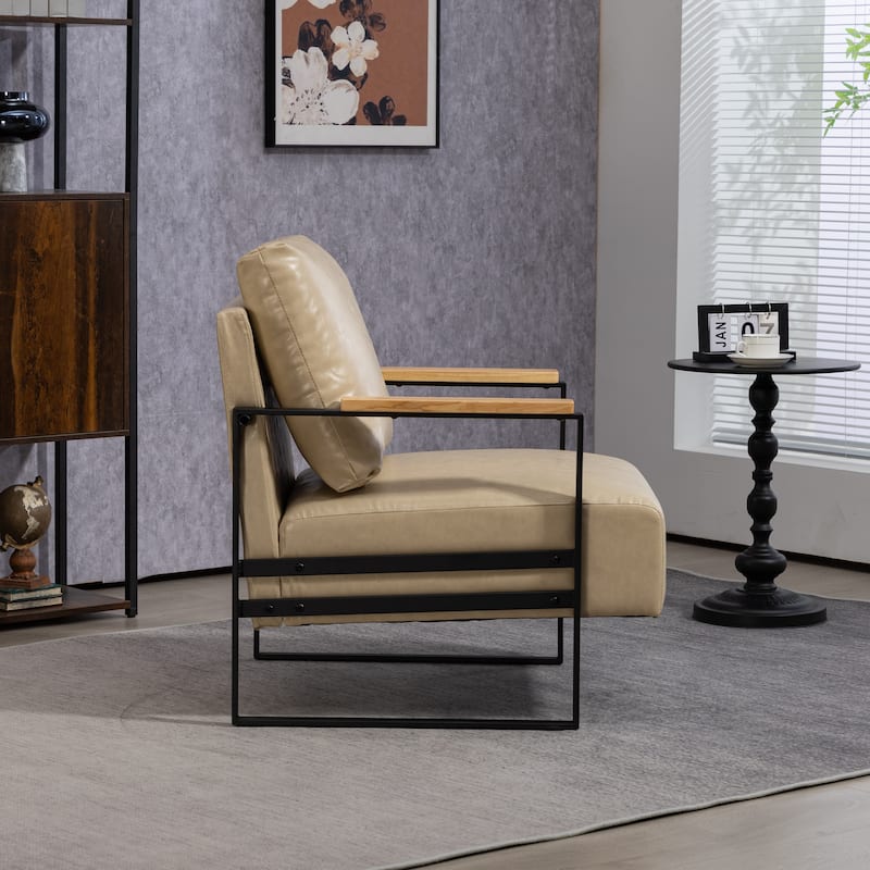 PU Metal Arm Chair