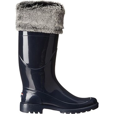 tommy hilfiger gloss long rain boots
