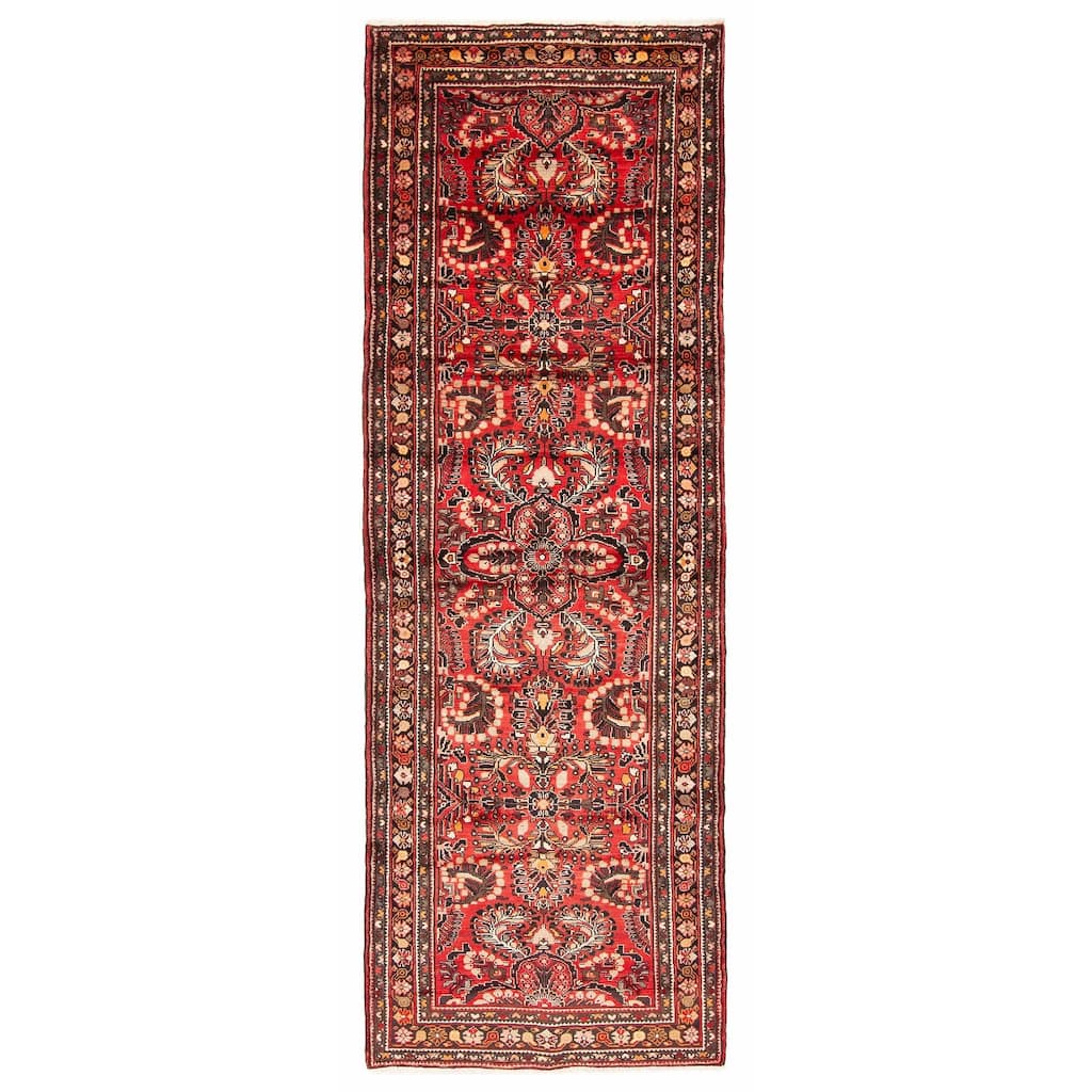 ECARPETGALLERY Hand-knotted Anadol Red Wool Rug - 3'7 x 10'2