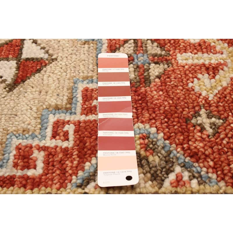 ECARPETGALLERY Hand-knotted Jules Serapi Red Wool Rug - 2'7 x 9'10