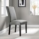 preview thumbnail 29 of 35, Parcel Dining Upholstered Fabric Side Chair Light Gray