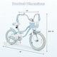 preview thumbnail 3 of 8, Gymax 16'' Kids Bike Toddler Bicycle w/Training Wheels Hand & Coaster - 16''Blue