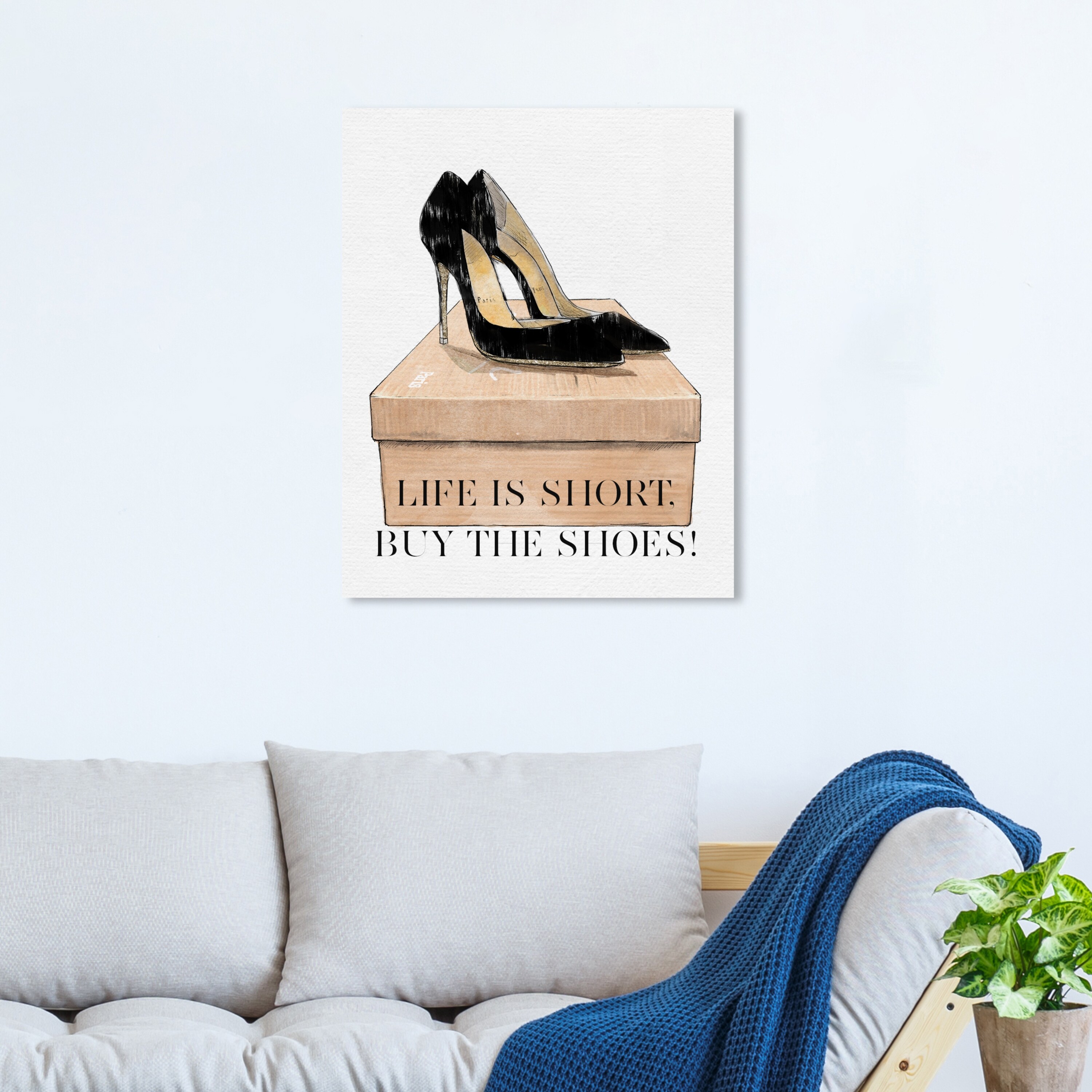 Oliver Gal 'Life is Short Buy the Shoes' Fashion and Glam Wall Art