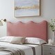 preview thumbnail 52 of 65, Athena Performance Velvet King/California King Headboard Dusty Rose