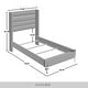 preview thumbnail 14 of 27, CraftPorch Corduroy 4-pieces Glam White Bed with White Furniture Bedroom Set