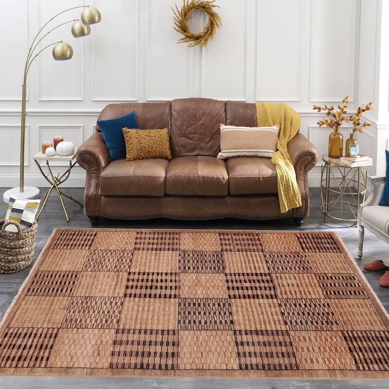 Chic Terrain Gabbeh Hand Knotted Wool Area Rug