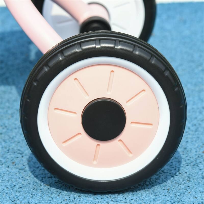 Children’s Adjustable Seat Tricycle with Safety Belt and Steel Frame for Fun Ride-On Toy - 31.5" L x 19" W x 24.75" H