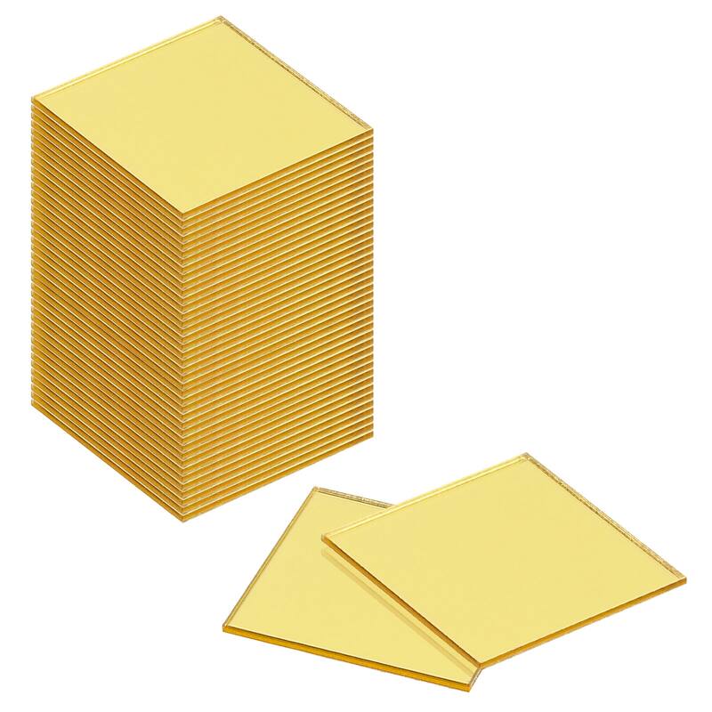 72Pcs Mosaic Mirror Tiles, Self-Adhesive Glass Stickers