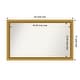 preview thumbnail 178 of 191, Wall Mirror Choose Your Custom Size - Extra Large, Townhouse Gold Wood Outer Size: 44 x 27 in