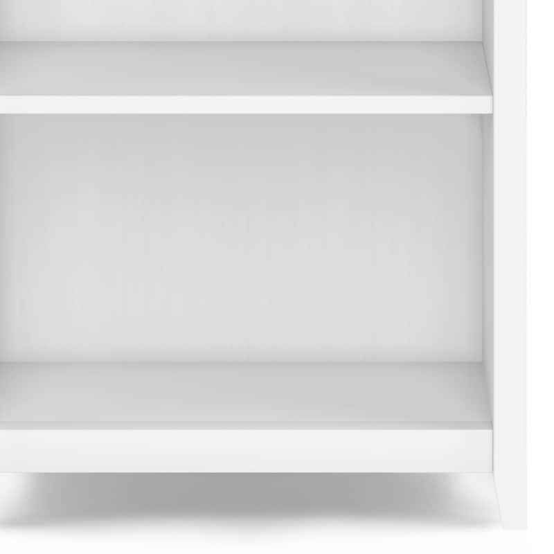 WYNDENHALL Normandy SOLID WOOD 72 x 26 inch Transitional 5 Shelf Bookcase - 14" D x 26" W x 72" H