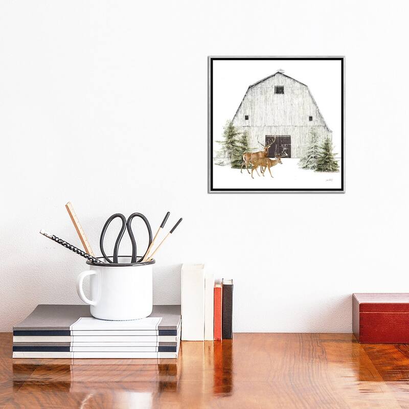 iCanvas "Wooded Holiday VI" by Katie Pertiet Framed