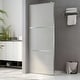 preview thumbnail 64 of 71, vidaXL Walk-in Shower Wall multi size Half Frosted ESG Glass Black