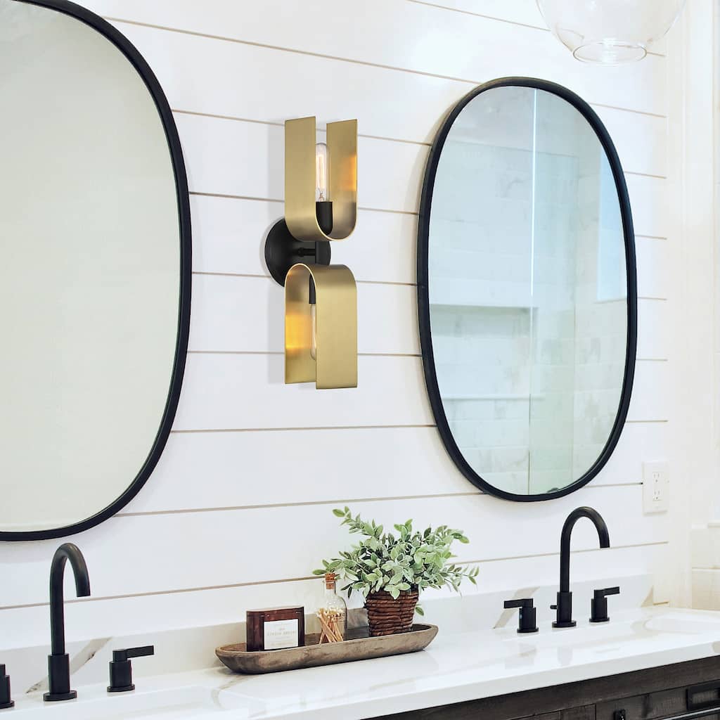 U Turn 2 Light Wall Sconce - 5.25