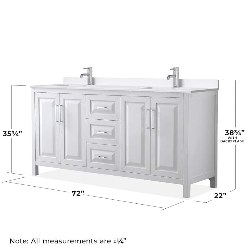 Wyndham Collection WCV252572D-QTZ-UNSMXX Daria 72" Free Standing