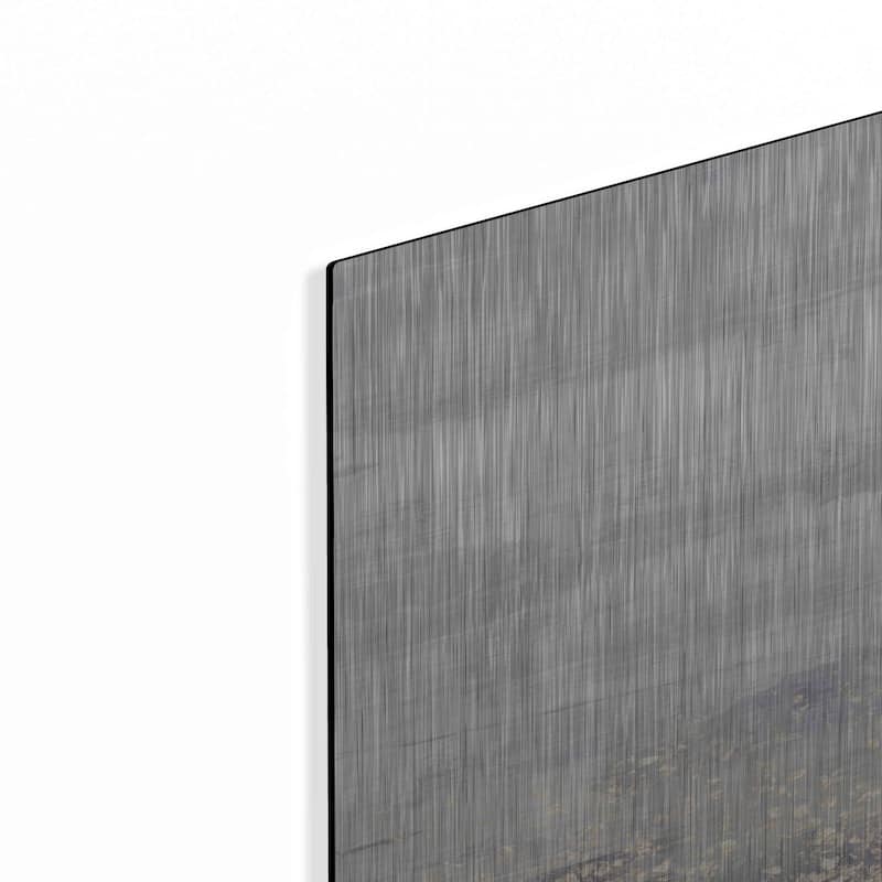 Luxe Metal Art 'Amethyst Glitter I' by Jennifer Goldberger Metal Wall Art