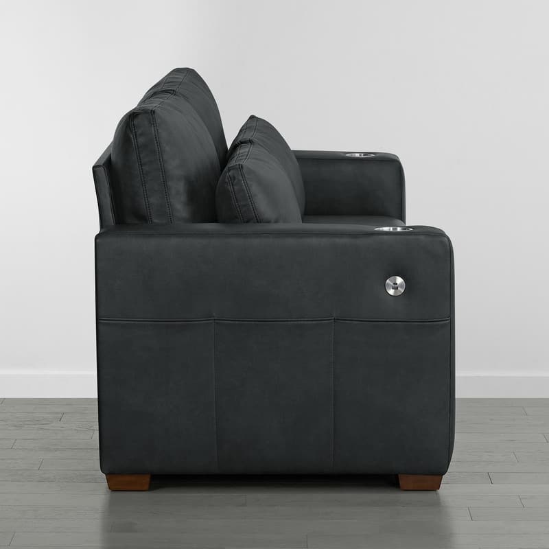 Spruce & Spring Ezra 89" Modern High Back Living Room Sofa with USB & Cup Holders