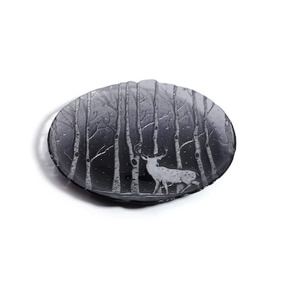 Wilderness Glass Dinner Plates, Set of 6