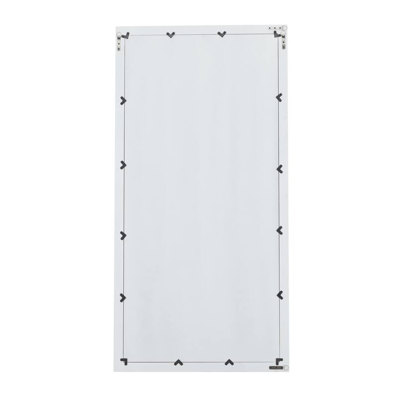 Wooden Rectangular Minimalistic Room Wall Mirror - White or Black - Roche River Decor