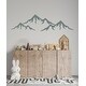 preview thumbnail 7 of 15, Mountains Wall Decal Nursery Decor. 14 tall x 45 wide inches - Grey
