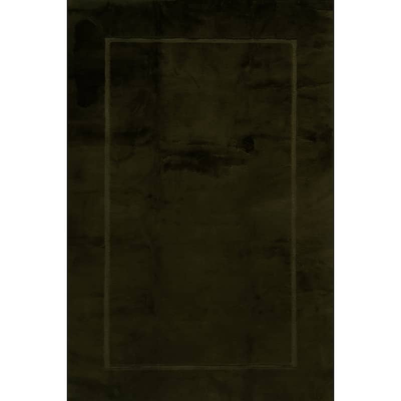 Nuloom Auralyn Solid Cloud Washable Area Rug - 7' 6" x 9' 6" - Green - Rectangle