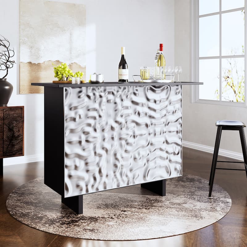 Wine Bar Cabinet Kitchen Sideboard Buffet Cabinet with Wine Rack and Drawers