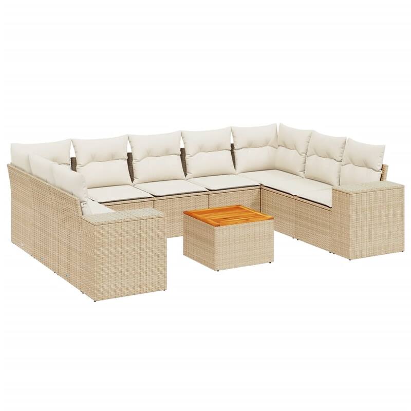 vidaXL Garden Sofa Set Black