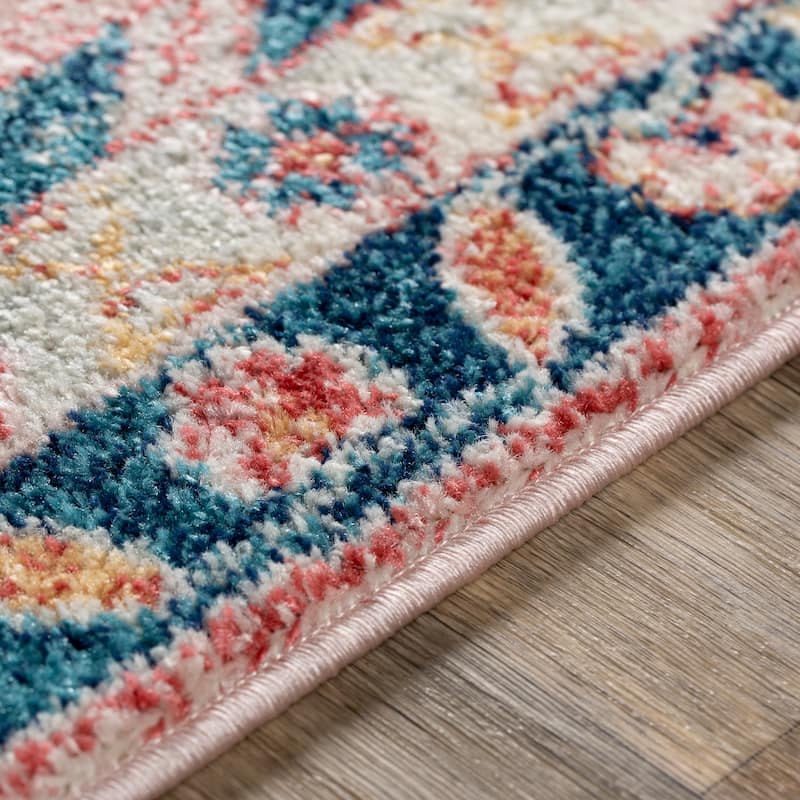 Livabliss Bruce Faded Tribal Medallion Area Rug