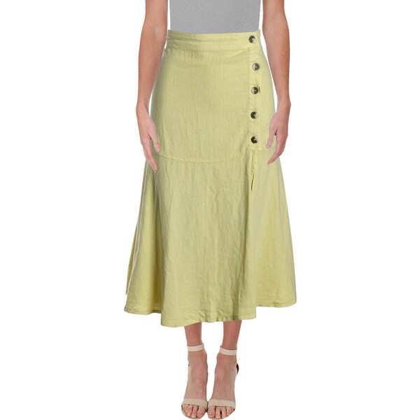 button down maxi skirt