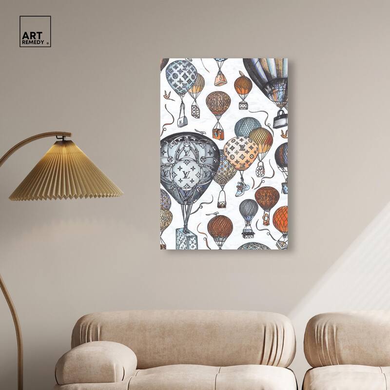 Doll Memories - Fashion Balloons Canvas by Art Remedy, Gallery Wrapped