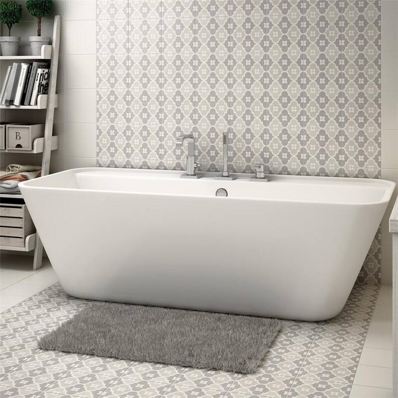 Merola Tile Caprice Pastel Bowtie Encaustic 7.86" x 7.86" Porcelain Floor and Wall Tile