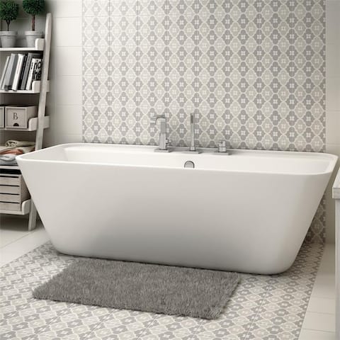 Merola Tile Caprice Pastel Bowtie Encaustic 7.86" x 7.86" Porcelain Floor and Wall Tile