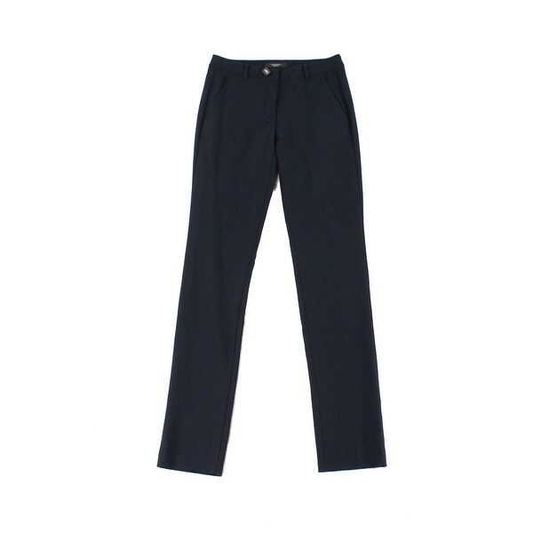 womens navy blue skinny dress pants