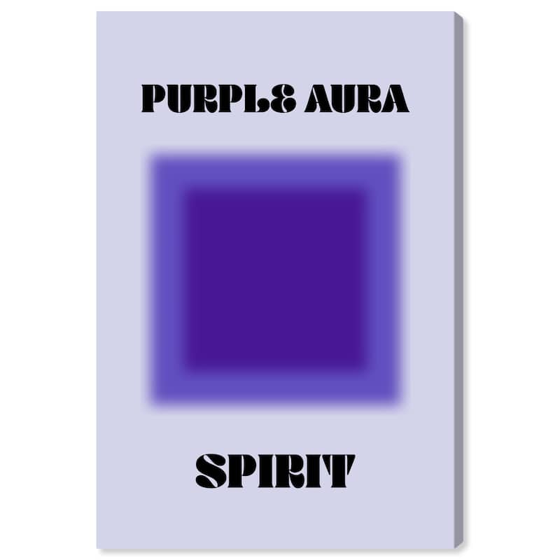 Wynwood Studio Canvas Spiritual and Religious Purple Aura Spirit Purple and Lilac Modern & Contemporary Wall Art Canvas Print