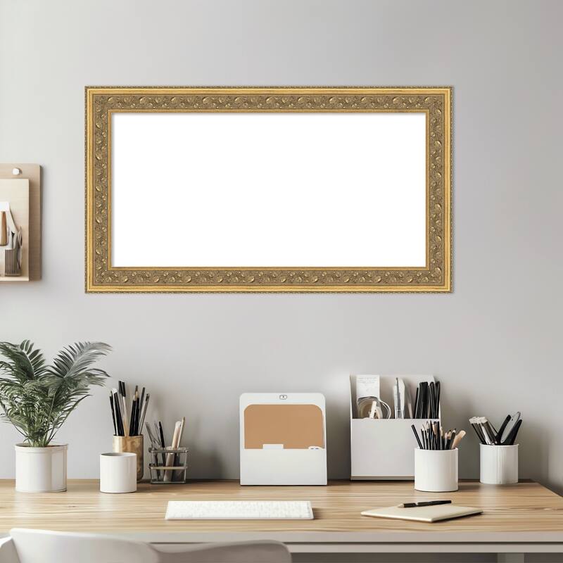 Carter Dark Gold Framed Dry Erase Magnetic Board