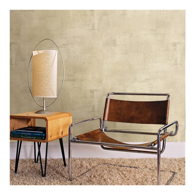 Brewster Portia Beige Distressed Texture Wallpaper - 21 x 396 x 0.025