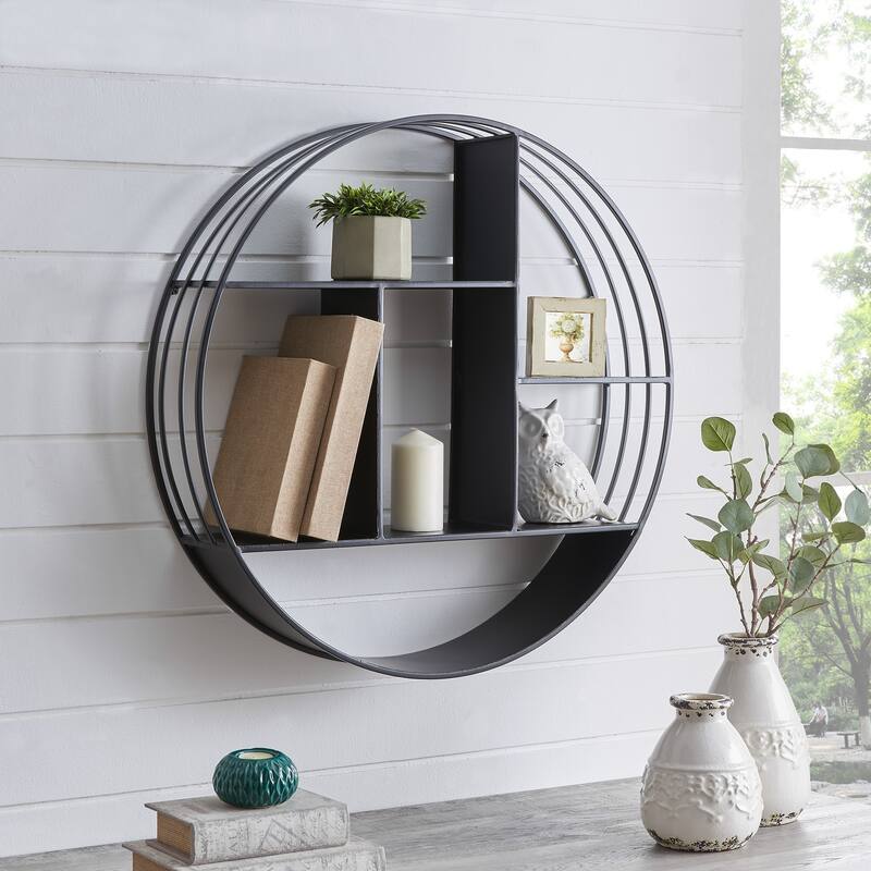 FirsTime & Co. Brody Industrial Circular 27.5-in. Metal Shelf
