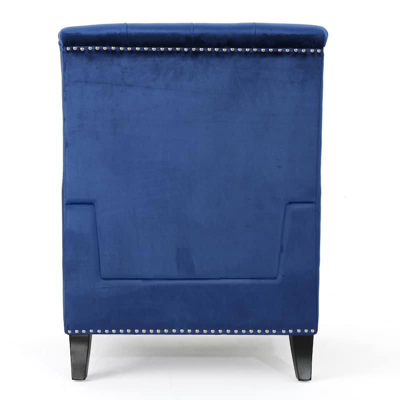 Jaclyn Velvet Club Chair by Christopher Knight Home